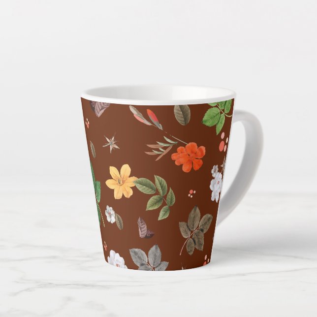 Gelbe Blumen und weiße Rosen 12 Milchtasse (Rechte Ecke)