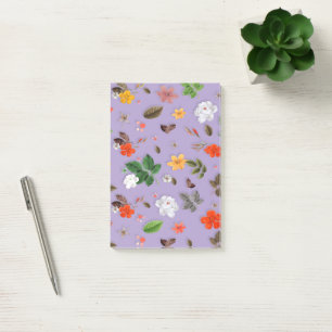 Gelbe Blumen und weiße Rosen 21 Post-it Klebezettel