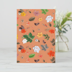 Gelbe Blumen und weiße Rosen 25 Dankeskarte