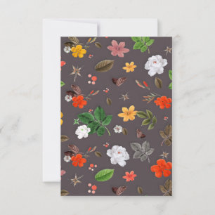 Gelbe Blumen und weiße Rosen 26 Dankeskarte
