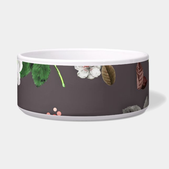 Gelbe Blumen und weiße Rosen 26 Napf (Vorderseite)