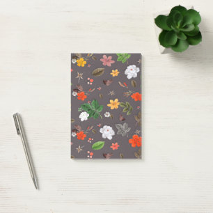 Gelbe Blumen und weiße Rosen 26 Post-it Klebezettel