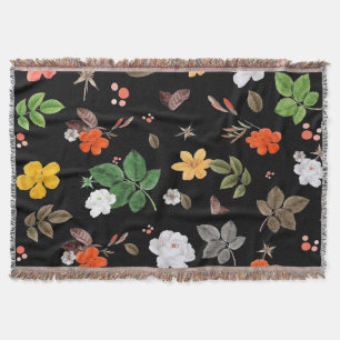 Gelbe Blumen und Weiße Rosen 8 Decke