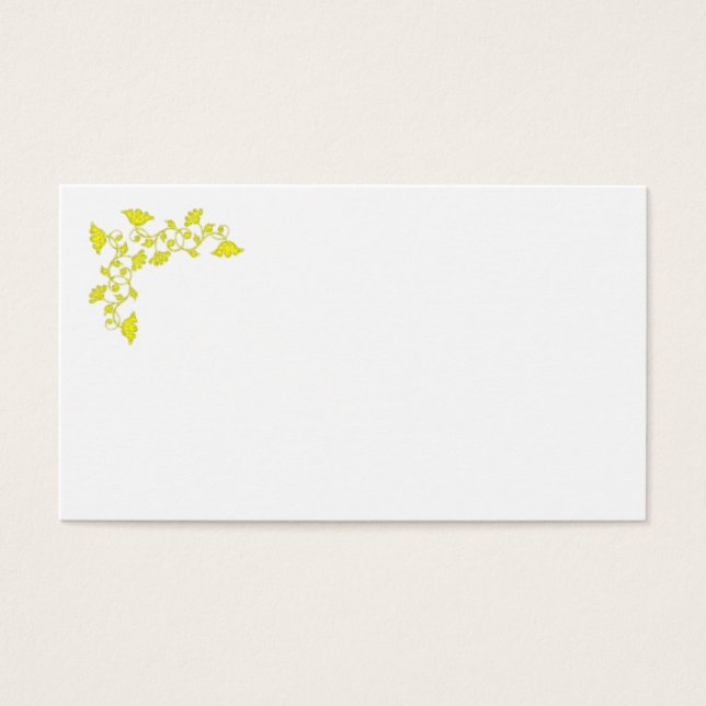 Gelbe Blumen und Wirbel (Vorderseite)