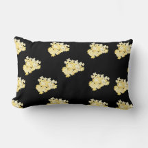 Gelbe Blumen Wurf Kissen