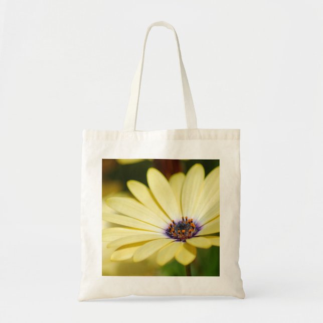 Gelbe Blumenbeutel Tragetasche (Vorne)