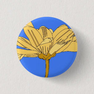Gelbe Blumenkarte Button