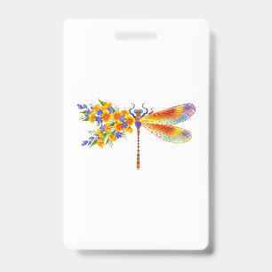 Gelbe Blumenlibelle Ausweis