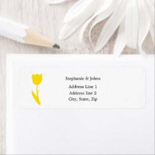 Gelbe Blumenstrauß Weiß Einfache Elegante Custom