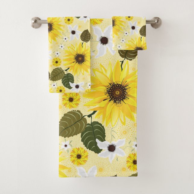 Gelbe Blüte Badhandtuch Set (Insitu)