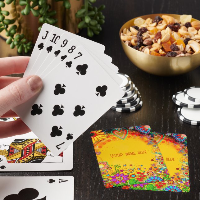 "Gelbe Blüte" Inspirivity Play Cards Spielkarten (In Situ)