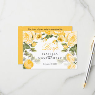 Gelbe Blüte - UAWG RSVP Karte