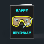 Gelbe Brille Karte<br><div class="desc">Fun Design für alle Wasserliebhaber,  vom Schwimmen bis zum Tauchen,  und für alle Altersgruppen.</div>