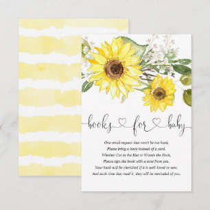 Gelbe Bücher für Babys mit Blumengrün Begleitkarte