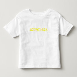 Gelbe Buchstaben "Schnurrbart" Kleinkind T-shirt