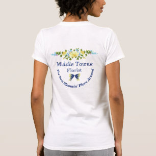 Gelbe Buttercups und blaue Iris T-Shirt