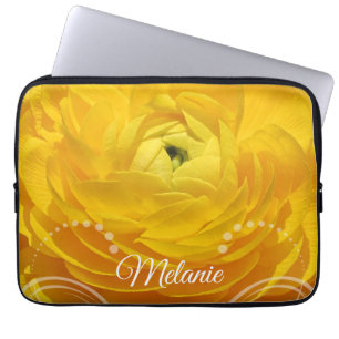 Gelbe Buttertasse Personalisierter Laptop-Sieb Laptopschutzhülle