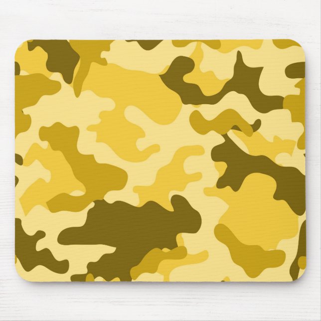 Gelbe Camouflage Mousepad (Vorne)