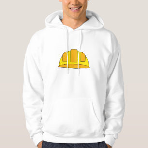 Gelbe Cartoon-Bauhelm Hoodie