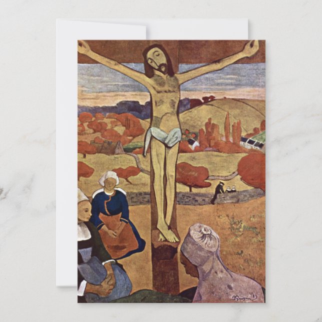 Gelbe Christus von Paul Gauguin, Vintage Kunst (Vorderseite)
