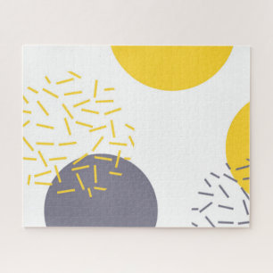 Gelbe, coole, moderne, trendige geometrische Kunst