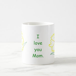 Gelbe Coreopsis Blume Liebe Mama Tasse