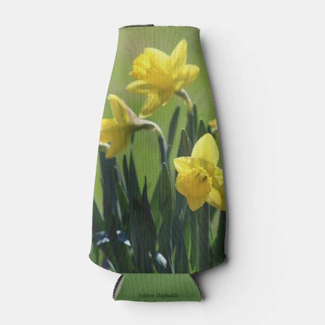 Gelbe Daffodien Flaschenkühler (Vorderseite)