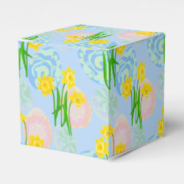 Gelbe Daffodien Geschenkschachtel