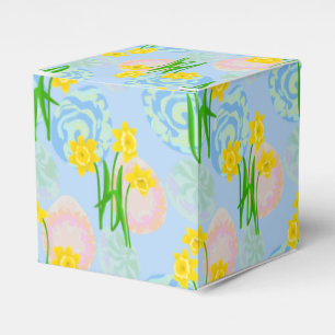 Gelbe Daffodien Geschenkschachtel