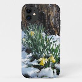 Gelbe Daffodien im Schnee Case-Mate iPhone Hülle