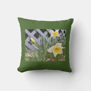 Gelbe Daffodien Kissen