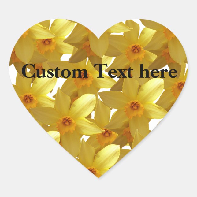 Gelbe Daffodien Sticker (Vorderseite)