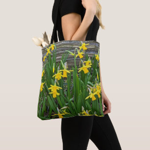 Gelbe Daffodin Blüten Tasche