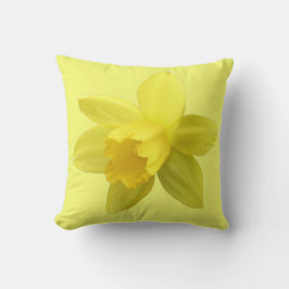 Gelbe Daffodin Blütenblüte Kissen