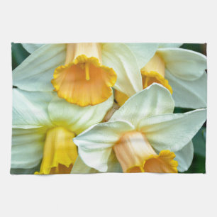 Gelbe Daffodische Blume Handtuch