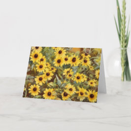Gelbe Daisy-Blume Art Blank Note Card Karte