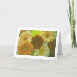 Gelbe Daisy-Blume Foto Hinweis oder Grußkarten Karte