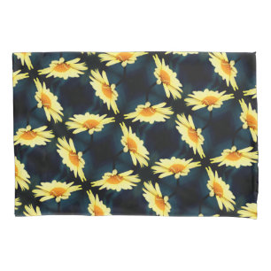 Gelbe Daisy-Blume Nah Up-Muster Kissenbezug