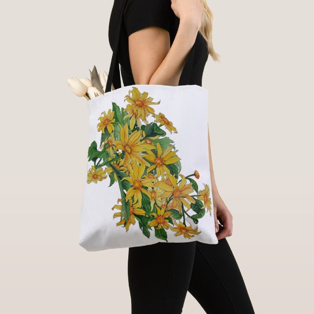 Gelbe Daisy-Totentasche Tasche (Von Nahem)