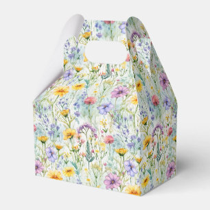 Gelbe Daisy-Wildblume Blumenmuster Geschenkschachtel