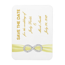 Gelbe Diamant Unendlichkeit retten das Datumsfenst Magnet