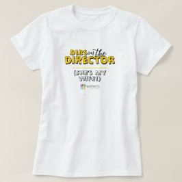 Gelbe Dibs auf dem Direktor T-Shirt