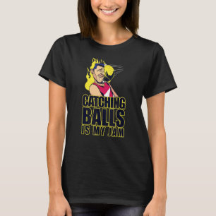 Gelbe Dodgeball Fingerhallen ist mein Team Pl T-Shirt