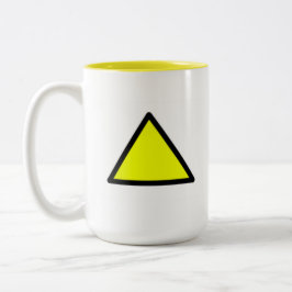 Gelbe Dreieck Zwei-Ton Tasse