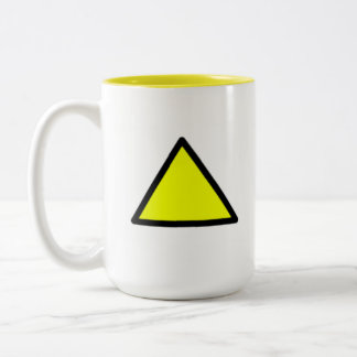 Gelbe Dreieck Zwei-Ton Tasse