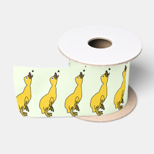 Gelbe Duckband - individuell einstellbar Satinband