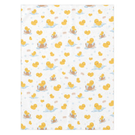 Gelbe Duckblase Bath Gemustert Tischdecke