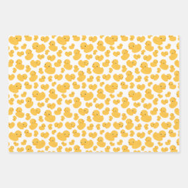 Gelbe Dusche Bath Geschenkpapier Set