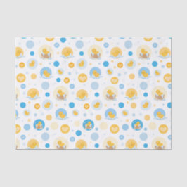 Gelbe Dusche Bath Muster Geschenkpapier Seidenpapier