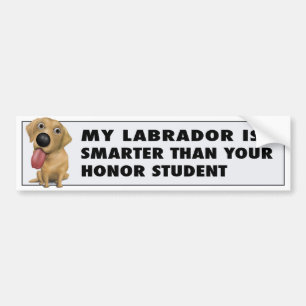 (Gelbe) Ehre Labrador retrievers Autoaufkleber